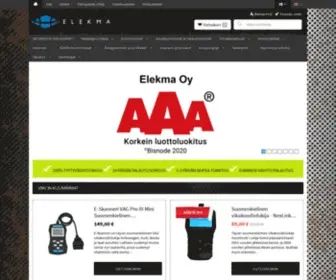 Elekma.com(Kotimainen korjaamotarvikeliike elekma oy) Screenshot
