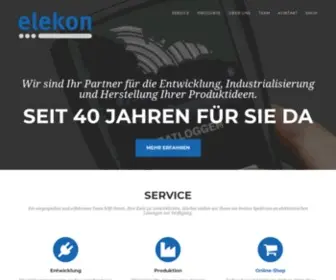 Elekon.ch(Elekon AG Luzern) Screenshot