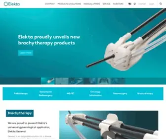 Elekta.com(Clinical Radiotherapy Treatment For Cancer & Brain Disorders) Screenshot