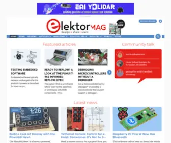 Elektormagazine.com(Elektor Magazine) Screenshot