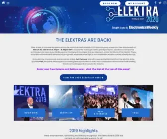 Elektraawards.co.uk(Elektra Awards 2021) Screenshot