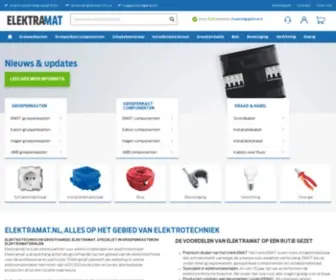 Elektramat.nl(Elektrotechnische groothandel) Screenshot
