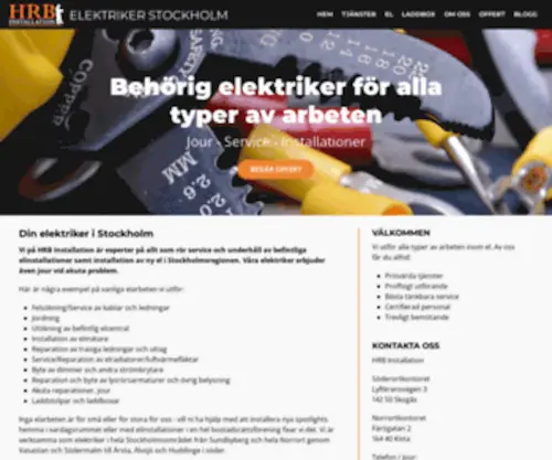 Elektrikerstockholm.nu(Elektriker Stockholm) Screenshot
