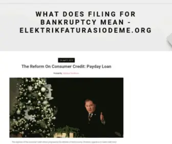 Elektrikfaturasiodeme.org(What Does Filing For Bankruptcy Mean) Screenshot