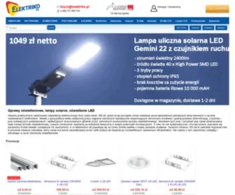 Elektriko.pl(Oświetlenie w sklepie internetowym Elektriko) Screenshot