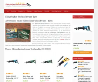 Elektrischer-Fuchsschwanz.com(Elektrischer Fuchsschwanz TestPraxisberichte & mehr) Screenshot