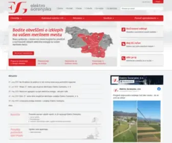 Elektro-Gorenjska.si(Podjetje za distribucijo električne energije z dolgoletno tradicijo) Screenshot