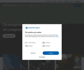 Elektro-Isola.com(High-quality production of composites) Screenshot