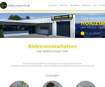 Elektro-Maier-ULM.de(Elektro / Elektroinstallation Ulm) Screenshot