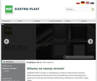 Elektro-Plast.com.pl(Producent Osprzętu Elektroinstalacyjnego) Screenshot