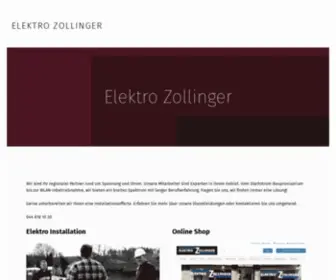 Elektro-Zollinger.ch(Rümlang) Screenshot