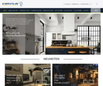 Elektro1A.de(Lampen & Leuchten Onlineshop) Screenshot