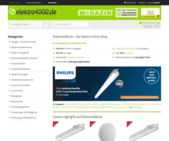 Elektro4000.de(Elektroartikel Online) Screenshot