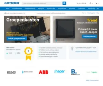 Elektrobode.nl(Elektrotechniek & Elektronica onderdelen online) Screenshot