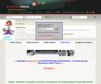Elektroforum.org(Anlık forum etkinliği) Screenshot