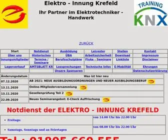 Elektroinnung-Krefeld.de(ELEKTRO INNUNG KREFELD) Screenshot