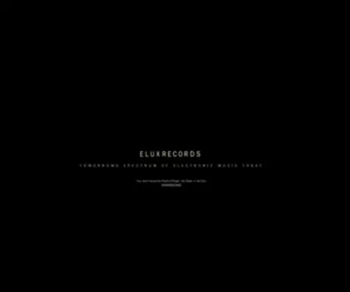 Elektrolux.com(Elux records) Screenshot