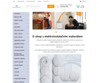 Elektromaterialy.cz(E-shop s elektroinstalačním materiálem a technikou) Screenshot