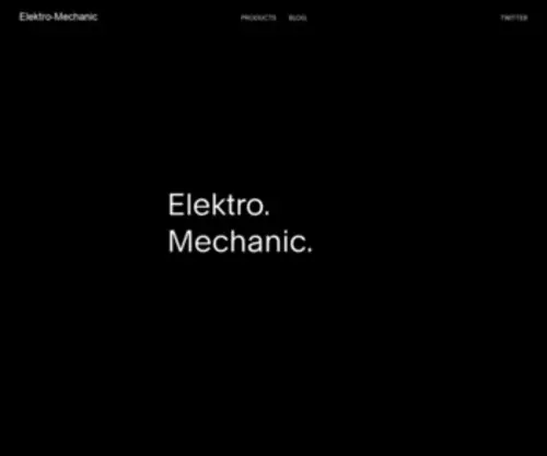 Elektromechanic.com(Elektro-Mechanic) Screenshot