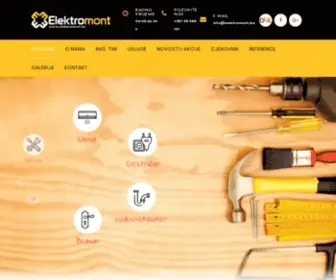 Elektromont.ba(Prodaja, montaža i servis klima uređaja) Screenshot