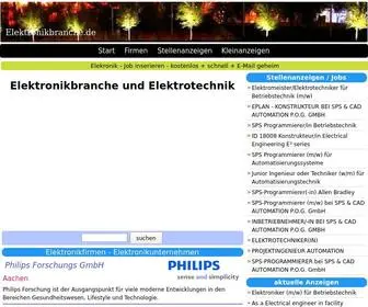 Elektronikbranche.de(Elektronik & Elektrotechnik) Screenshot