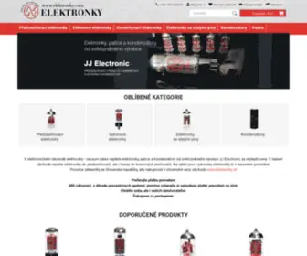 Elektronky.com(Jj electronic) Screenshot