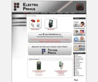 Elektroprimus.de(Ihr Onlineshop für Elektroartikel) Screenshot