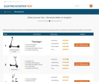 Elektroscootertest.com(Elektroscootertest) Screenshot