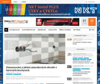 Elektrotrh.cz(Informace ze světa průmyslu a elektrotechniky) Screenshot