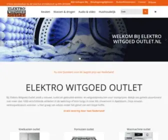 Elektrowitgoedoutlet.nl(Witgoed outlet) Screenshot