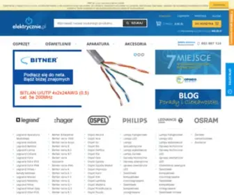 Elektrycznie.pl(Jesteśmy nowoczesnym sklepem z artykułami elektrycznymi wiodących marek na rynku takich jak) Screenshot
