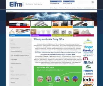 Elektryka.krakow.pl(Hurtownia elektryczna Elfra Kraków) Screenshot