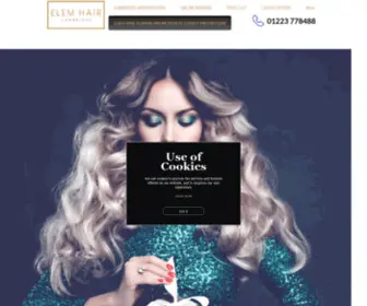 Elem-Hair.co.uk(Hairdressing Salon Cambridge) Screenshot