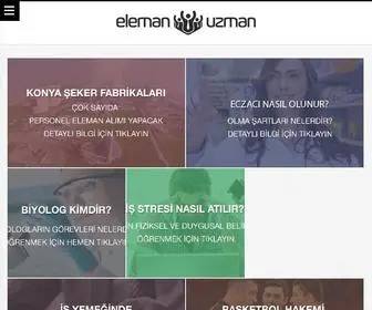 Elemanuzman.com(Güncel İş İlanları ve Personel Alımı Duyuruları) Screenshot