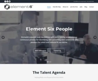 Element6Talent.com(Journal) Screenshot