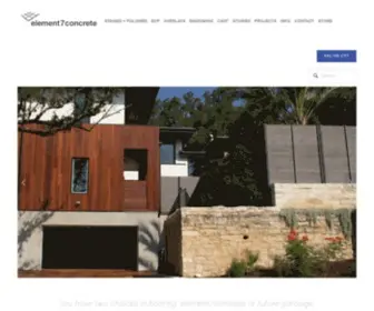 Element7Concrete.com(Decorative concrete Austin) Screenshot