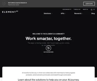 Elementai.com(Global AI Software Provider) Screenshot