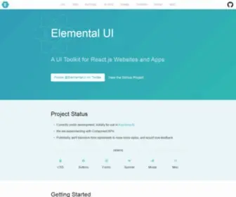 Elemental-UI.com(Elemental UI) Screenshot