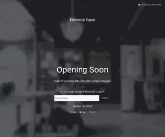 Elementalpaper.com(Elemental Paper) Screenshot