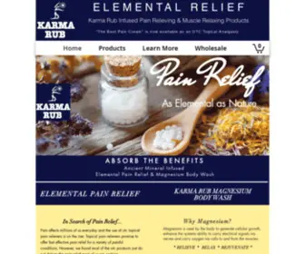 Elementalrelief.com(Elemental Pain Relief/Karma Rub/Osage Beach) Screenshot