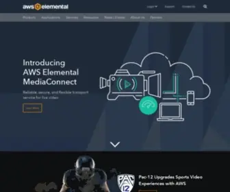 Elementaltechnologies.com(AWS Elemental) Screenshot