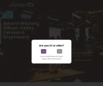 Elementalwellnesscenter.com(San Jose Cannabis Dispensary) Screenshot