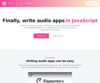 Elementary.audio(Elementary Audio) Screenshot