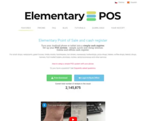 Elementarypos.com(Elementary POS) Screenshot