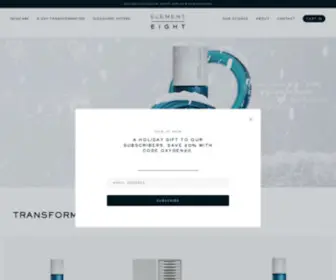 Elementeight.com(Transformative Skincare) Screenshot