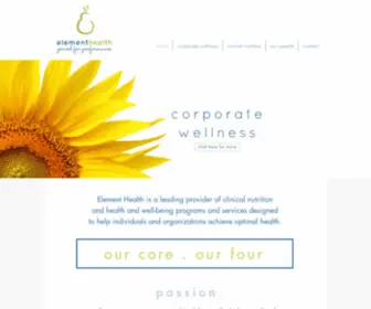 Elementhealth.com(Element Health) Screenshot