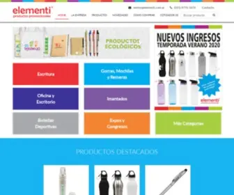 Elementi.com.ar(Productos Promocionales) Screenshot