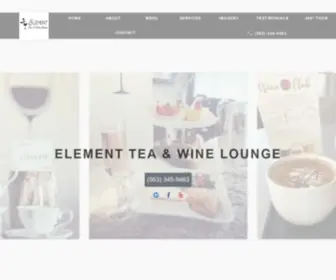 Elementloungeqc.com(Element Tea & Wine Lounge) Screenshot