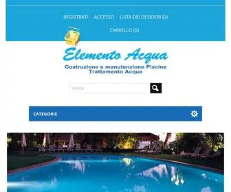 Elementoacquashop.it(Elemento Acqua) Screenshot