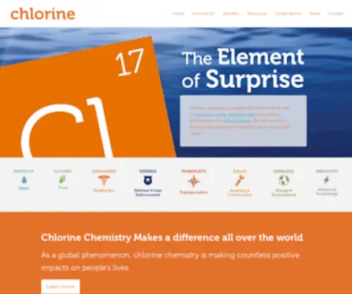 Elementofsurprise.org(Discover how chlorine chemistry) Screenshot